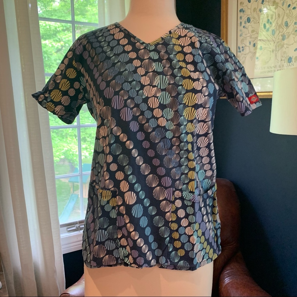 Dickies Scrub Top S Blue/Green
